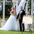 thumbnail image 2 of Yacona Easel Stand for Sign, Adjustable Metal Easels for Display with Adjustment Chain, Heavy Duty Poster Stand, for Wedding Sign Poster Painting Displays, Black, 2 of 6
