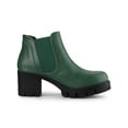 thumbnail image 3 of Unique Bargains Women's Lug Sole Block Heel Chelsea Ankle Boots, 3 of 7