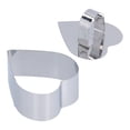 thumbnail image 4 of Stainless Steel Cake Mousse Ring Mold - Heart Shape (4x8x7.5cm), 4 of 26