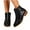 #033-Black, variant on Women's Fashion Autumn Winter Casual Retro Ankle Boots - Versatile Mid Heel Chunky Heel Pointed Toe with Buckle Decor and Side Zipper