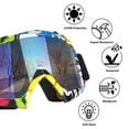 thumbnail image 2 of Gafas 4-FQ para moto, todo terreno, motocross, a prueba de viento, a prueba de polvo, 2 of 6
