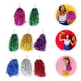 thumbnail image 2 of SHISUYAN 8Pcs Cheerleading Hand Flower Mixed Color PET 11.8*3.9in for High School Students, 2 of 9