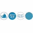 thumbnail image 2 of Darling Souvenir 190 Pcs Medium Blue Baby Boy Chocolate Favor Stickers - Mini Candy Wrappers & Labels for Baby Shower, Sprinkle Party Decor, 2 of 2