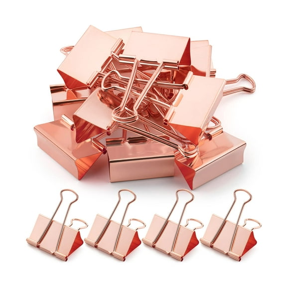Mr. Pen- Jumbo Binder Clips 2 Inch 12 Pack Rose Gold