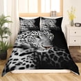 thumbnail image 2 of Juego de Funda Nórdica Leopardo Queen Size Juego de Cama con Estampado de Animales Salvajes Guepardo de Lujo, 2 of 8