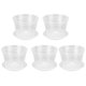 thumbnail image 1 of Set of 5 Orchid Flower Pots, Clear Breathable Plant Pots with Holes and Saucers for Indoor and Outdoor Use, 1 of 1