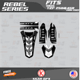 thumbnail image 2 of Kalair GFX Graphics Kit for Yamaha YZ250F (2006-2007) Rebel Series, 2 of 5