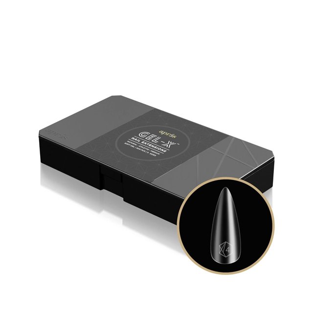 Apres Gel-X Caja de punta media Stiletto natural | 500 puntas Gel-X 11 tamaños 00-9 Calidad premium