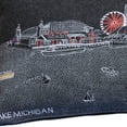 thumbnail image 4 of 35" Black Chicago Nighttime Skyline Lumbar Decorative Pillow, 4 of 6