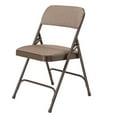 thumbnail image 6 of (Pack of 4) NPS® 2200 Series Fabric Upholstered Double Hinge Premium Folding Chair, Russet Walnut, 6 of 8