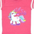 thumbnail image 4 of Inktastic Lil Sis Unicorn Little Sister Girls Baby Bodysuit, 4 of 5