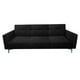 thumbnail image 1 of Sofa Cama Reclinable El Bazar Store Paris Terciopelo Negro Futón 3 posiciones Brazos movibles Sala, 1 of 8