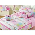 thumbnail image 5 of Cozy Line Cotton Cute Owl Pink Birds Floral Print Pattern Bedding Quilt Set (Queen - 3 Piece), 5 of 5