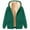 ## Green, variant on Heavyweight Hoodie Men Zip Up Fleece Sherpa Lined Sweatshirt Coat Winter Warm Hooded Jackets with Pocket