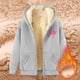thumbnail image 4 of WILLBEST Sudadera con Capucha para Mujer, Estilo Otoño/Invierno, con Estampado Cómodo y Cremallera Gruesa Grande, 4 of 5
