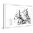 thumbnail image 3 of Marmont Hill "Laughing Equus" Framed Painting Print, 3 of 5