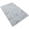 thumbnail image 2 of The Rug Decor TRD6373C811 8 x 11 in.Geometrical Hand Hooked Area Rug, Beige & Silver, 2 of 5