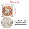 thumbnail image 3 of Thanksgiving Pillow Covers Set - 18x18 Inch Linen Couch Covers (Washable Throw Pillowcases for Fall Decor), 3 of 6