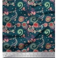 thumbnail image 1 of Soimoi Velvet Fabric Paisley & Floral Artistic Print Fabric by the Yard 58 Inch Wide, 1 of 3