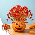 thumbnail image 5 of Gqtwoy Artificial Fall Silk Flowers Bouquet, Realistic Fake Floral Stems, Faux Fall Blooms for Vase Fillers, Halloween Thanksgiving Decor, Mixed Stems for Home Decoration, 5 of 6