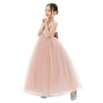 thumbnail image 5 of Ekidsbridal Satin Backless Tulle Communion Baptism Dresses for Flower Girls Toddlers Ceremonial Gowns 722 4, 5 of 6