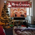 thumbnail image 5 of Honmine Large Merry Christmas Banner, 120" x 20" LED Lighted Xmas Decoration Red Buffalo Plaid Hanging Huge Sign, Holiday Party Supplies Home Decor for Outdoor,Yard,Garden,Porch,Lawn, 5 of 6