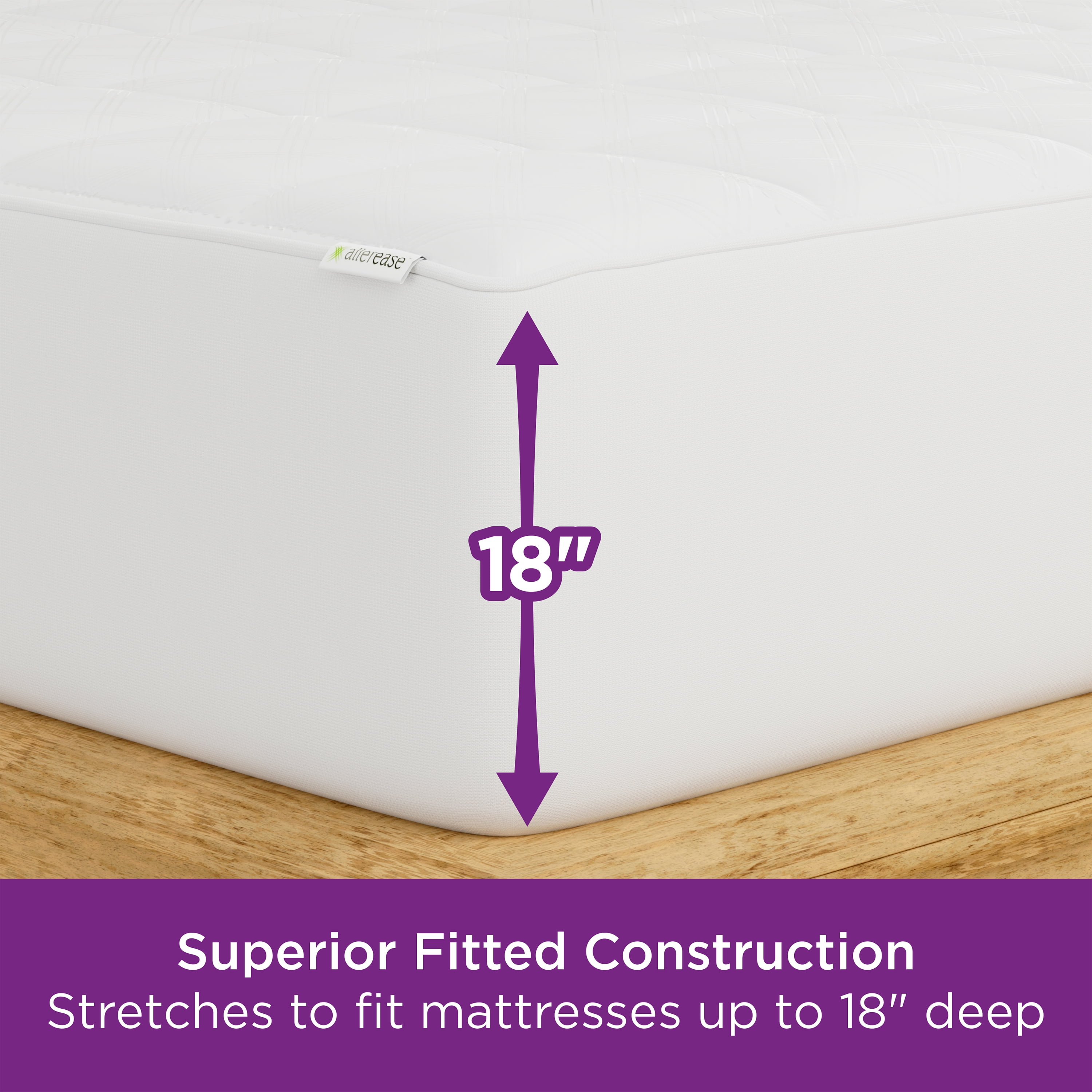AllerEase Ultimate Mattress Pad, King - Fitted, Allergy Protection, Temperature Balancing