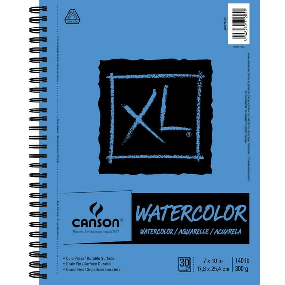 Carnet pour aquarelle, 7 po x 10 po