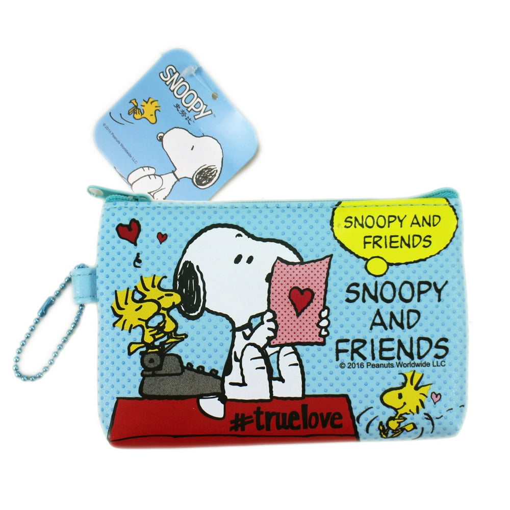 Snoopy - Peanuts Snoopy & Woodstock Sky Blue Faux Leather Coin Purse ...