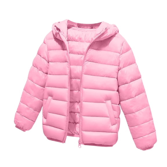 Girls Boys Winter Coat Hooded Puffer Jacket Packable Lightweight Down Coats Warm Waterproof Snow Jackets with Pockets