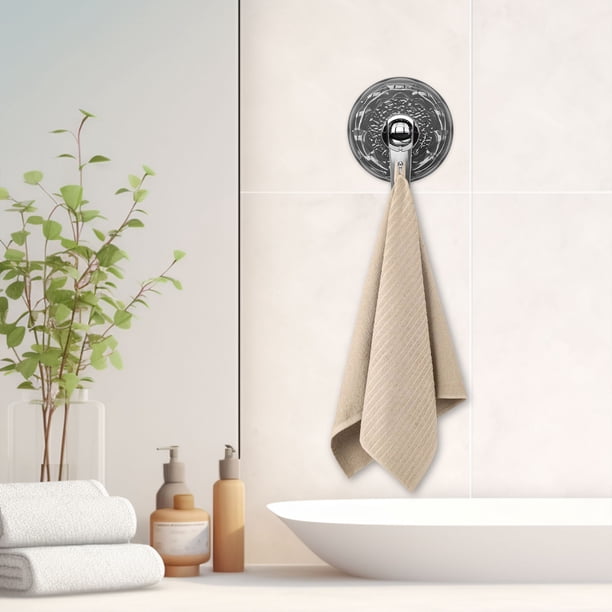 Gancho con ventosa, corrugado, resistente al vacío, adhesivo para pared, para colgar toallas, para puerta de baño, resistente, impermeable, fácil de instalar, para cocina, baño, marco de