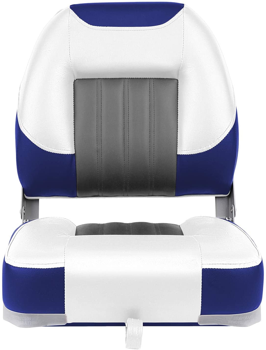 Leader Accessories New Low Back Folding Boat Seat, Blue
