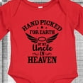 thumbnail image 4 of Inktastic Handpicked for Earth by My Uncle in Heaven with Angel Wings Boys or Girls Long Sleeve Baby Bodysuit, 4 of 5