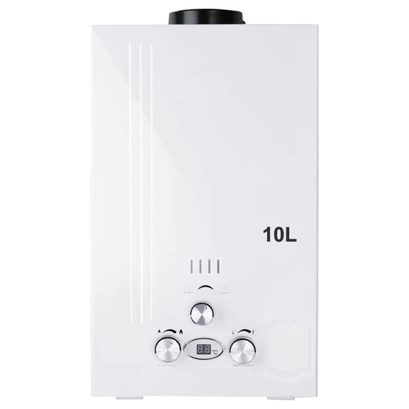 10L Hot LPG Water Heater 2.6 GPM Propane Gas Bath House Tankless Boiler Digital