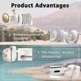 thumbnail image 4 of SharkTRUE 360° Personal Fan – 60 Blades, USB Rechargeable, 900mAh Battery, Quiet Operation for Desk, 4 of 8