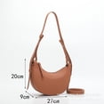 thumbnail image 5 of Bolsos de mano de marca de lujo de clase SS para mujer, bolsos de hombro, revisión de Corea, bolso de media luna de diseñador múltiple, bolso de sillín de PU, billetera POL, 5 of 5