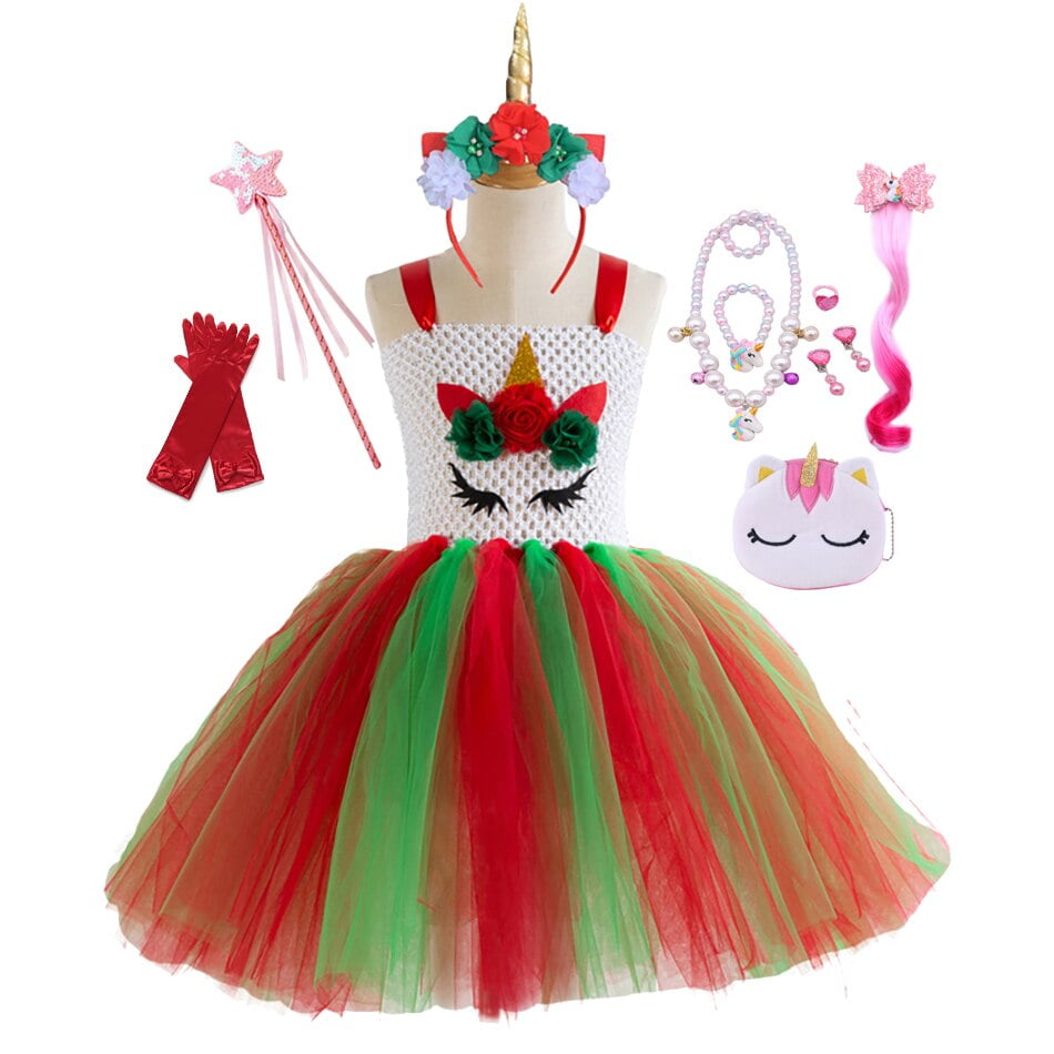 Licorne Tutu Robes Pour Filles Licornes Costume Avec Bandeau Fete D anniversaire Princesse Tulle Robe Enfants Halloween Cosplay Tenues Walmart