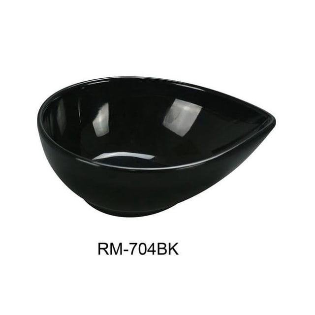 Yanco RM-704BK Plat en Forme de Goutte d'Eau Rome, Noir - 4 oz - Lot de 72