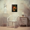 thumbnail image 4 of Johnson, George 11x14 Black Modern Framed Museum Art Print Titled - Yellow and Orange Flowers, 4 of 5