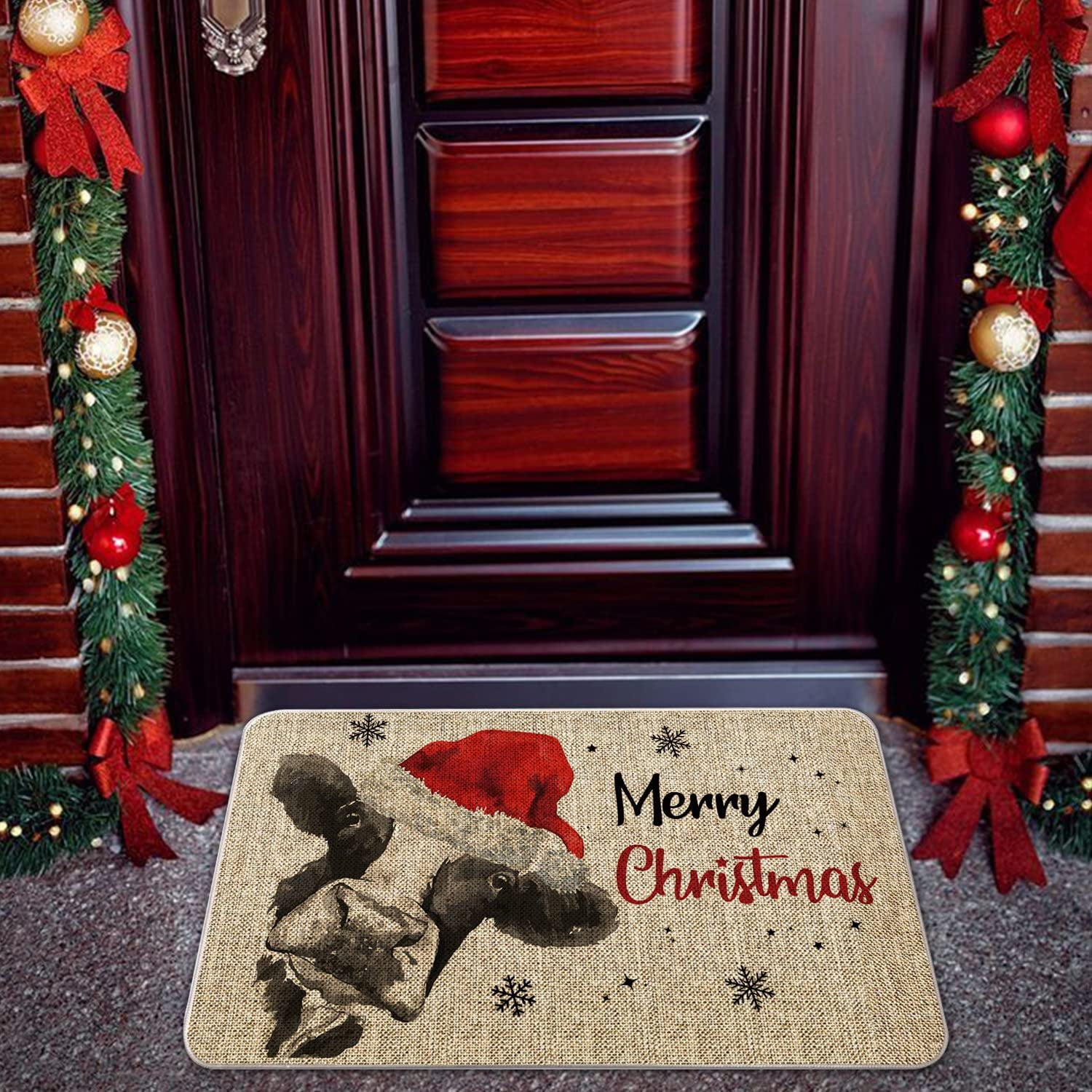 Christmas Door Mat, Outdoor Welcome Mat For Front Door, Merry Christmas  Doormat With Non-slip Pvc Backing, Coir Winter Doormat For Indoor Outdoor  Christmas Holiday Entryway Decor - Temu Bahrain