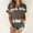 Brown, variant on Shirts for Women Plus Size Printed Short Sleeves Round Neck Casual T Shirts Black XXXXL