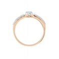 thumbnail image 2 of Diamond Engagement Ring in 14K Rose Gold (1/6 cttw) (I-Color, SI3-I1 Clarity) (Size-7), 2 of 3
