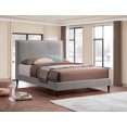thumbnail image 1 of Grey Velvet ModernElegance Bed - King, 1 of 1