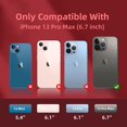 thumbnail image 2 of Compatible with iPhone 13 Pro Max Case for Women, [Drop Protection] [Anti-Fingerprint] [Anti-Scratch] Shockproof Soft-Touch Silicone Phone Case for iPhone 13 Pro Max 6.7", Red, 2 of 12