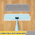 thumbnail image 4 of 16.5 inch Reusable Mop Pads Microfiber Spray Mop Replacement Heads for Wet/Dry Mops Compatible with Bona Floor Care System (3Pack), 4 of 6