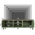 thumbnail image 5 of HLR Farmhouse 63" TV Stand, for TVs up to 70", Living Room Wooden Entertainment Center with Storage, Green, 5 of 11