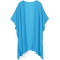 thumbnail image 4 of JuneFish Women Beach Kimono Swimsuit Bathing Suit Cover Up Swimwear Sheer Chiffon Cardigan Tops, 4 of 7