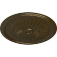 thumbnail image 3 of 36"OD x 1 1/2"P Juniper Ceiling Medallion (Fits Canopies up to 7"), Hand-Painted Brass, 3 of 5