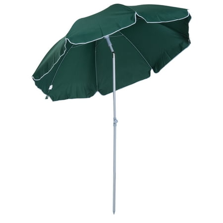 Outsunny 7 2 Outdoor Beach Sun Umbrella With Tilt Mechanism Cream Outsunny 7 2 Outdoor Beach Sun Umbrella With Tilt Mechanism Cream White