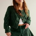 thumbnail image 3 of Women‘s Long Sleeve Cropped Cardigan in Cable Knit with Button Closure, 3 of 8